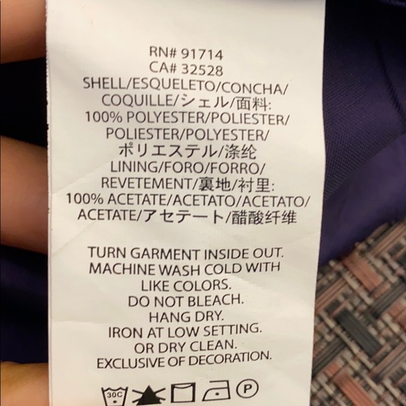 Armani Exchange Purple Ruffles Mini Skirt, size 0 - Picture 11 of 11